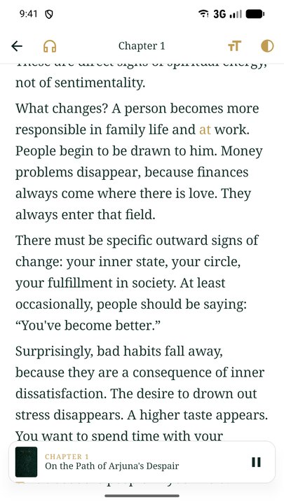 The text with the spoken word highlighted